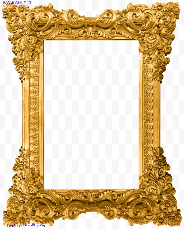 وکتور قاب عکس چوبی
