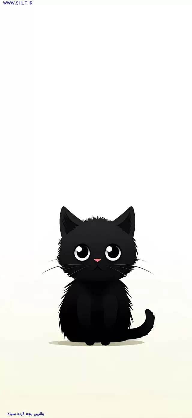والپیپر بچه گربه سیاه