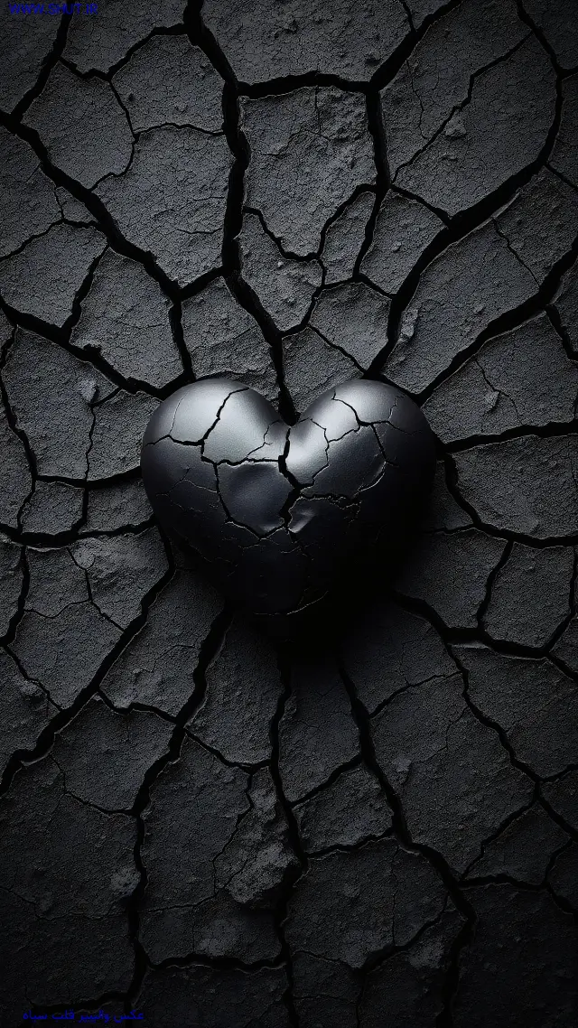 عکس والپیپر قلب سیاه