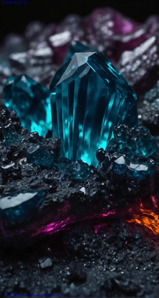 عکس تصویر زمینه کریستال های زیبا