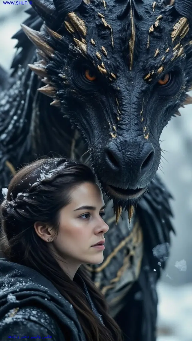 عکس والپیپر دختر و اژدها