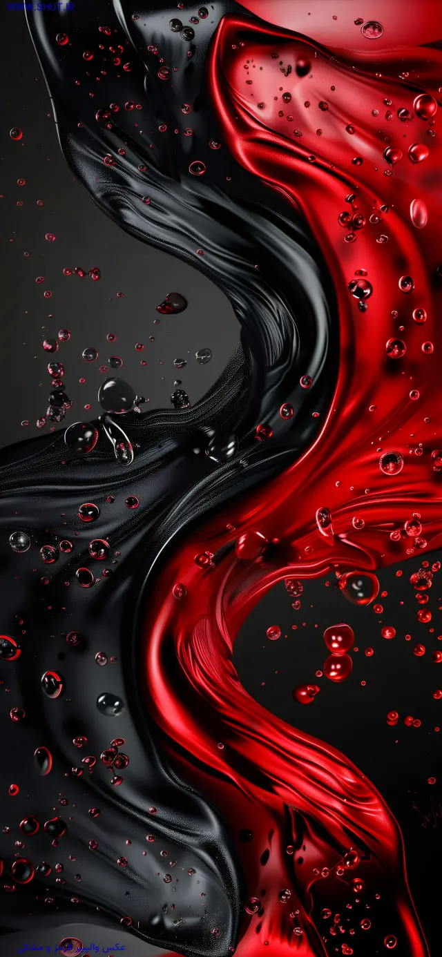 عکس والپیپر قرمز و مشکی