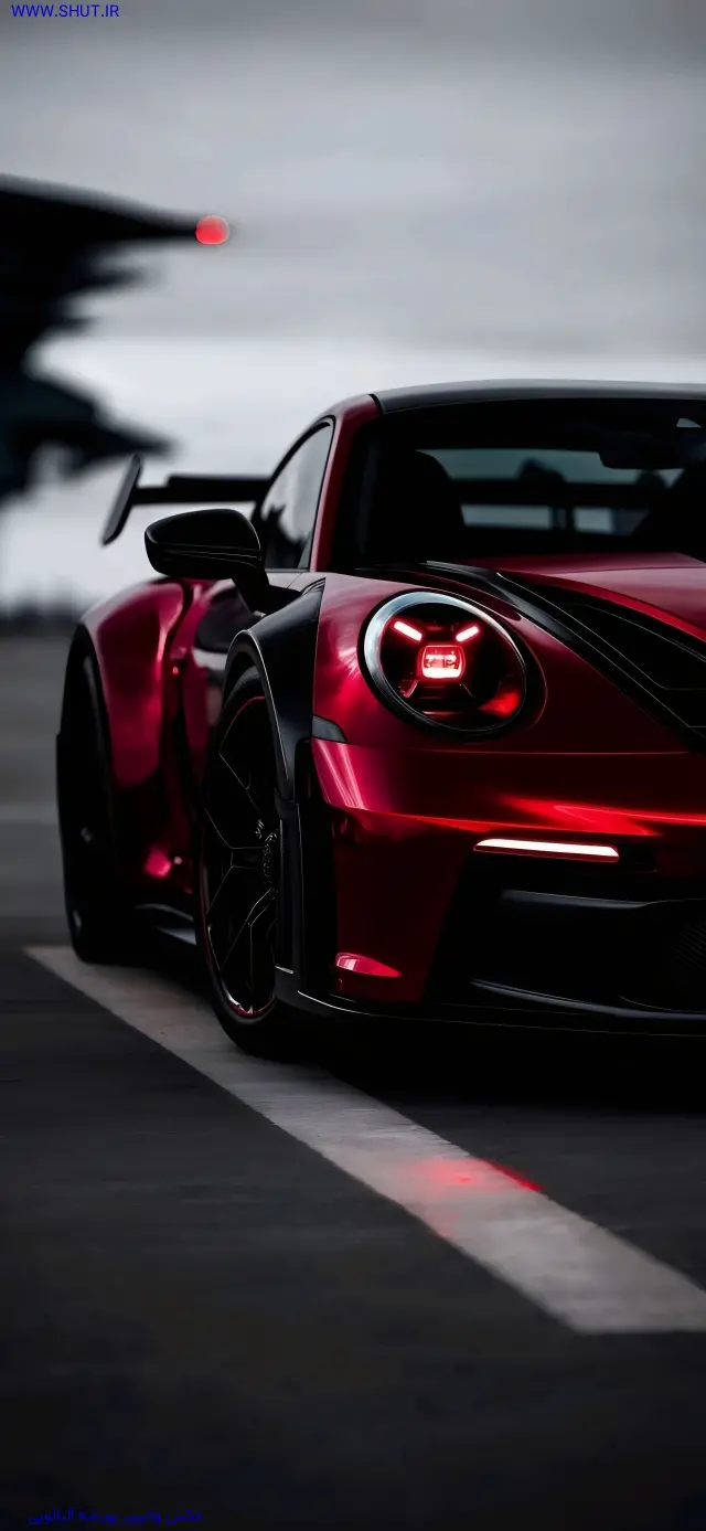 عکس والپیپر پورشه آلبالویی