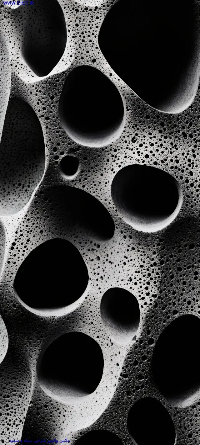 عکس والپیپر انتزاعی سیاه و سفید 8K