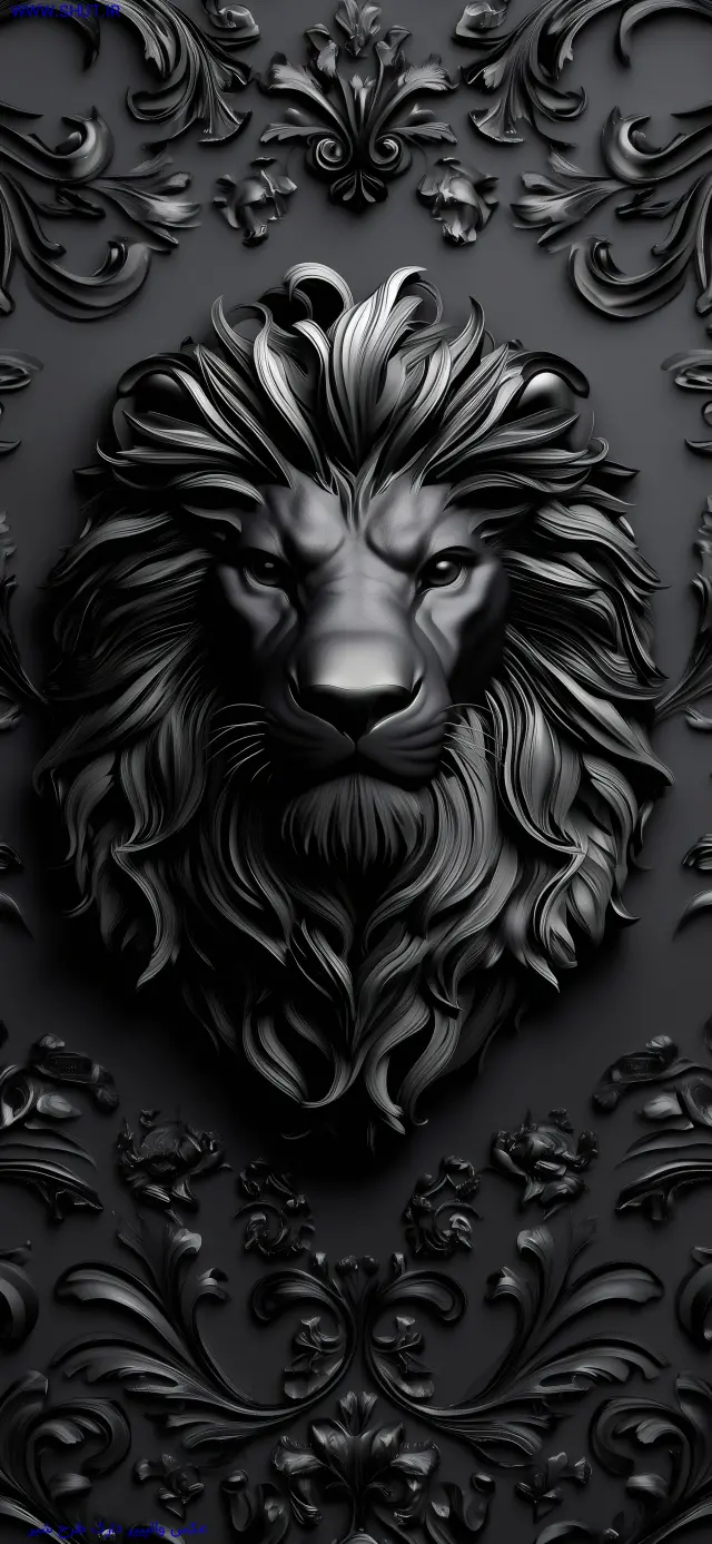 عکس والپیپر دارک طرح شیر