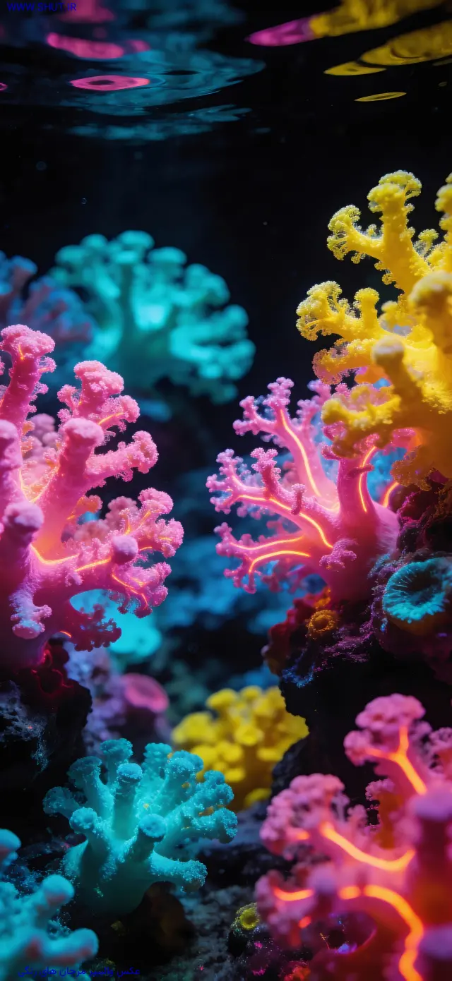 عکس والپیپر مرجان های رنگی