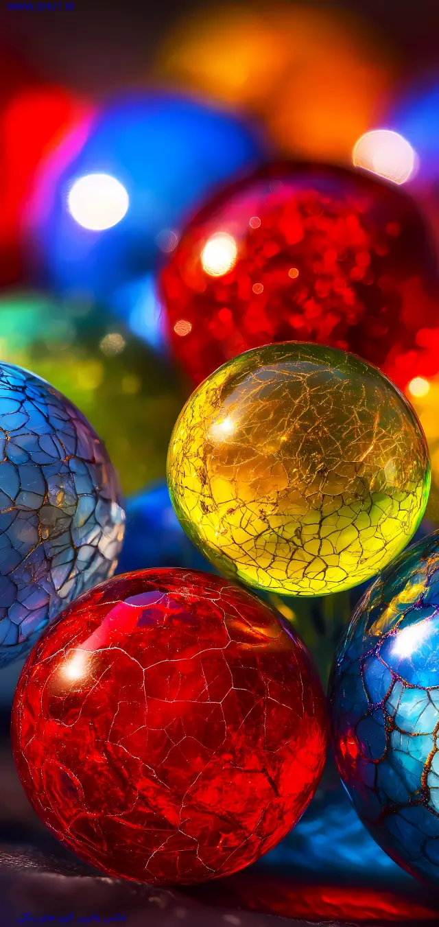 عکس والپیپر گوی های رنگی