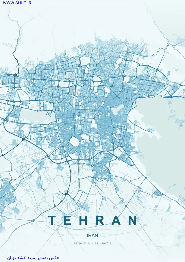 عکس تصویر زمینه نقشه تهران